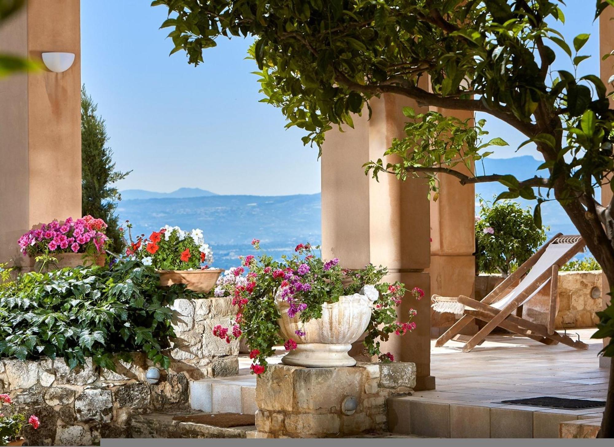 Villa Vollard With Amazing View Pool Ираклио Екстериор снимка