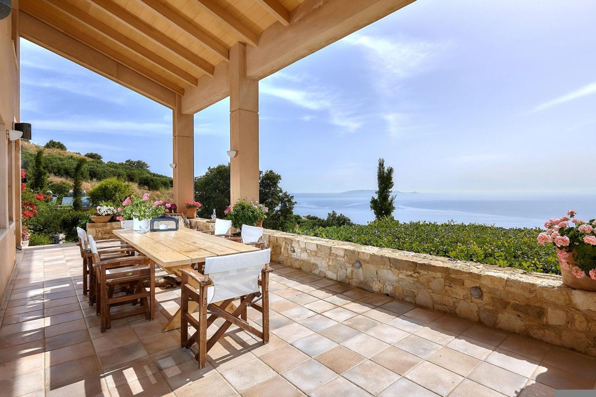 Villa Vollard With Amazing View Pool Ираклио Екстериор снимка