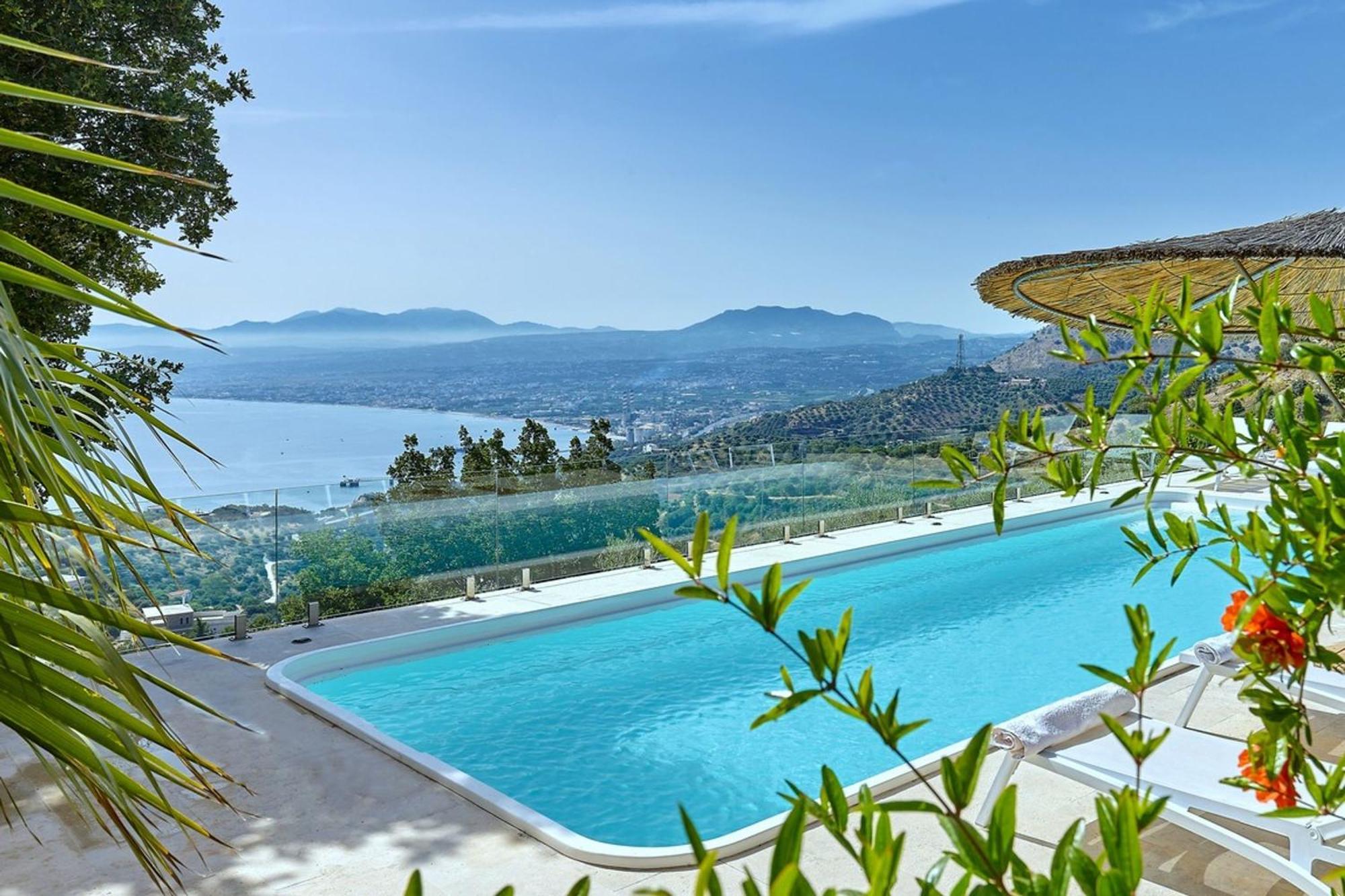 Villa Vollard With Amazing View Pool Ираклио Екстериор снимка